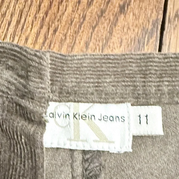 Calvin Klein Brown Corduroy Skirt Juniors Sz 11 NWT (see desc) AS - Picture 2 of 8